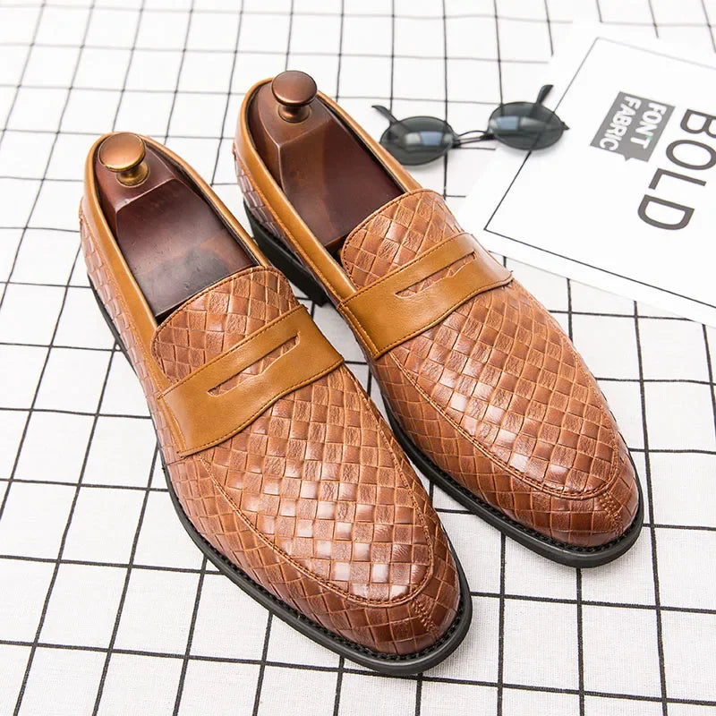 Milano Woven Leather Loafer