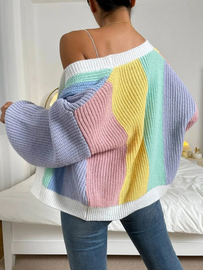 Lucid Block Knit Cardigan