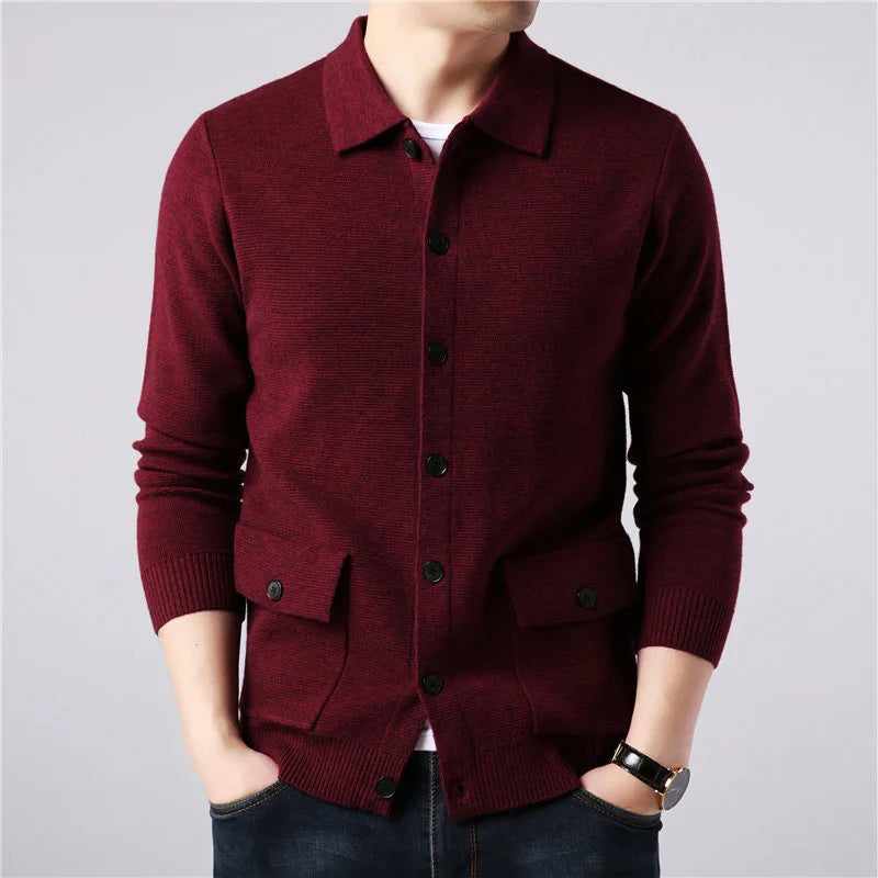 Varsity Collared Cardigan