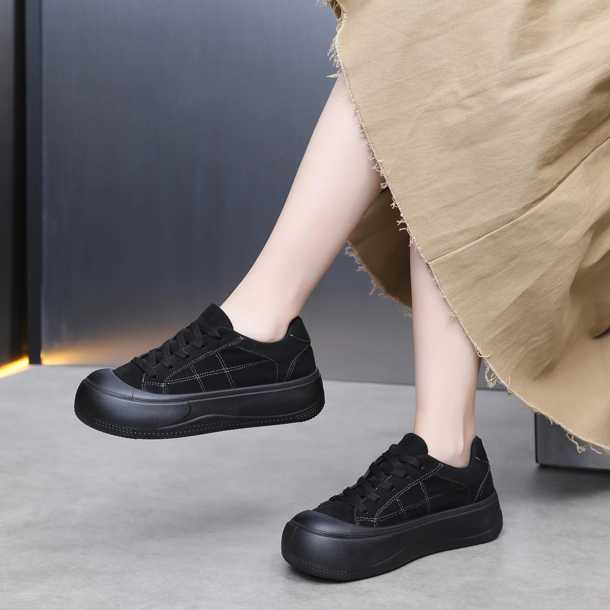 Ivanna Suede Platform Sneaker
