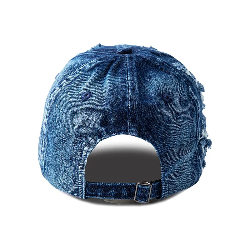 Untamed Distressed Denim Cap