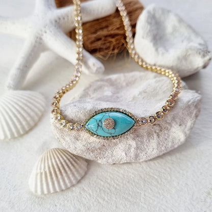 Evil Eye Tennis Choker