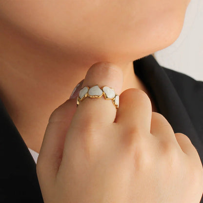 One Love Heart Link Ring