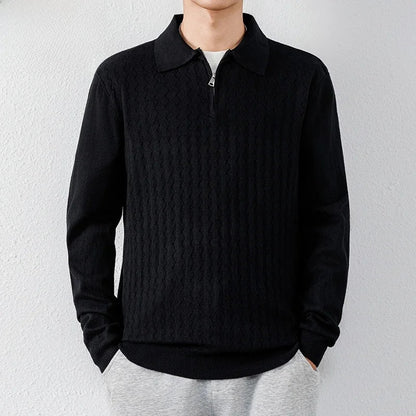 Barron Quarter-Zip Polo Sweater