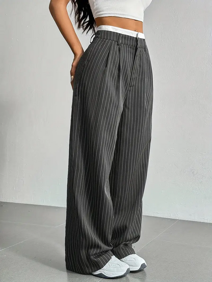Waveline Pinstripe Trouser
