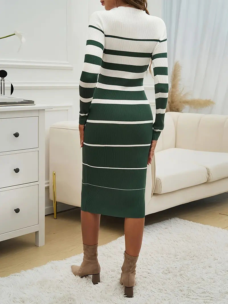 Horizon Stripe Bodycon Dress