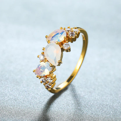 Moonstone Trinity Ring