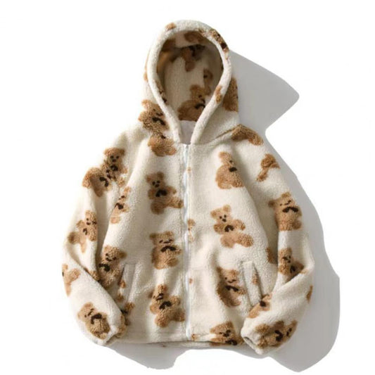 Teddy Zip Sherpa Hoodie