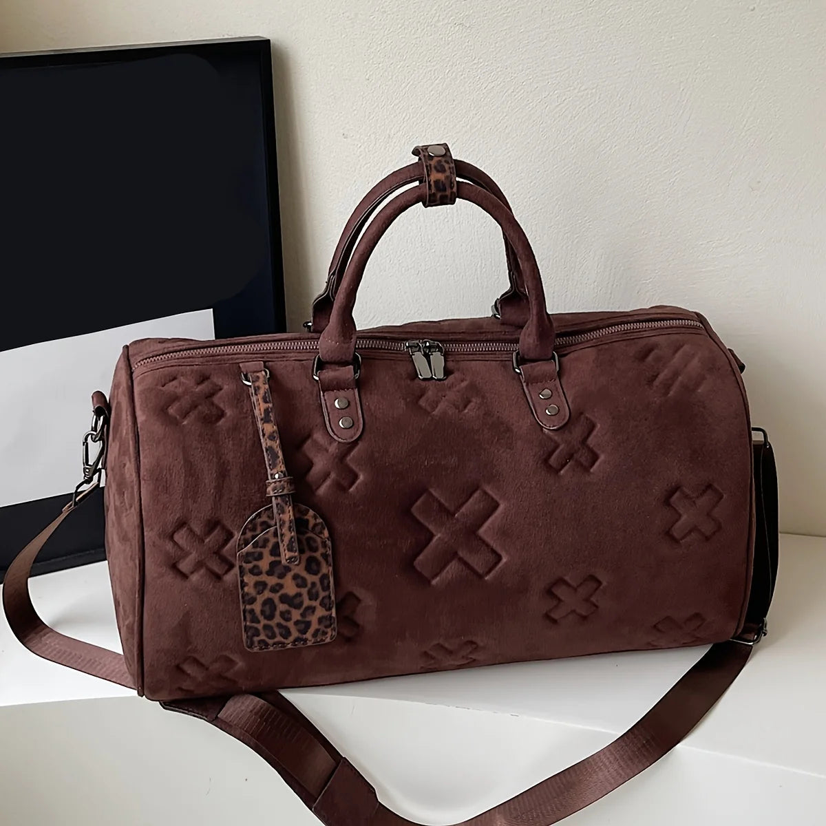 Axis Suede Weekender Bag