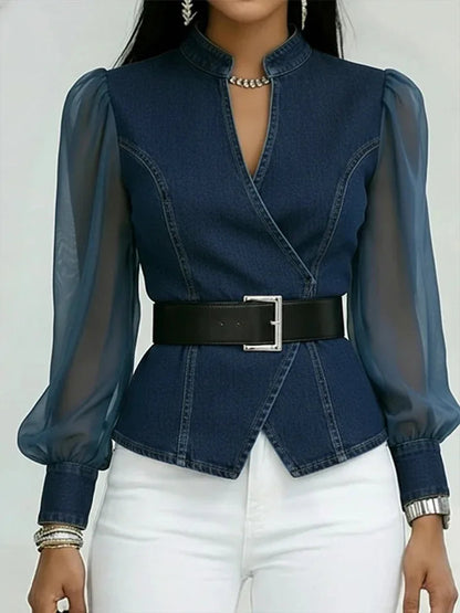 Vesper Denim Blouse
