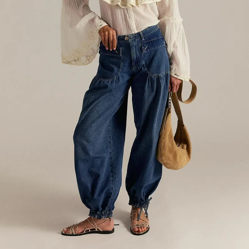 Santi Denim Harem Jogger