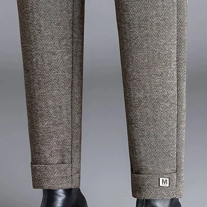 Herringbone Wool Trouser
