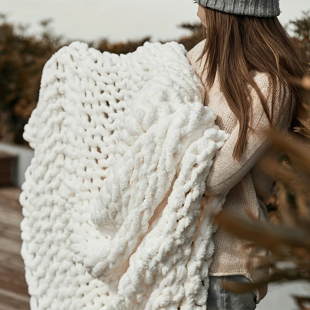 Knot & Nest Chenille Throw Blanket