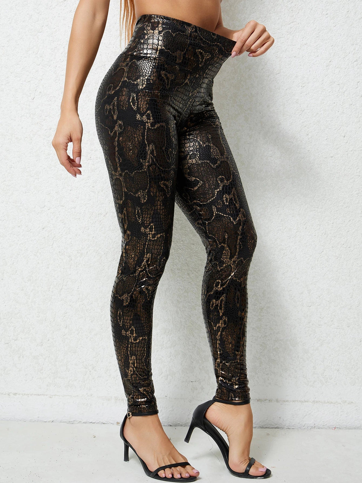 Venom Faux Leather Leggings