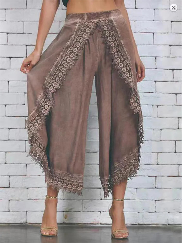 Athena Scalloped Hem Trouser