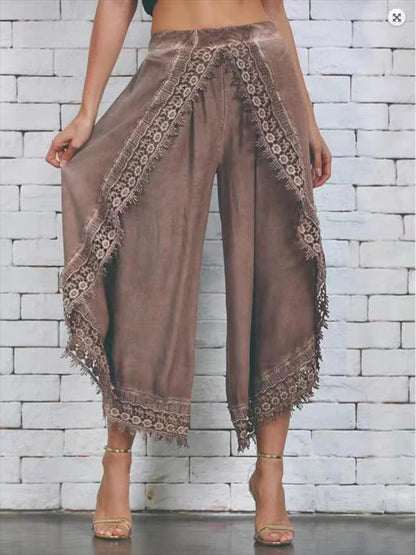 Athena Scalloped Hem Trouser