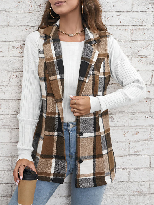 Camden Wool Plaid Vest