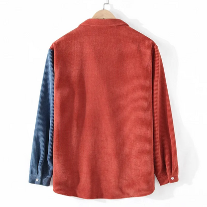 Splice Corduroy Button-Up