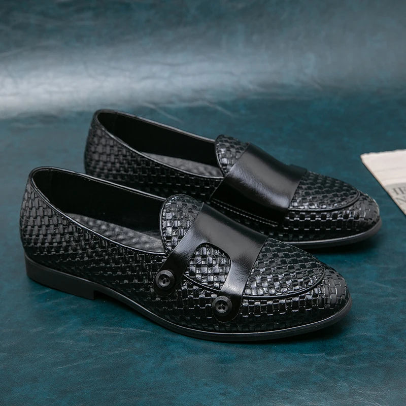 Lucca Double-Button Woven Loafer