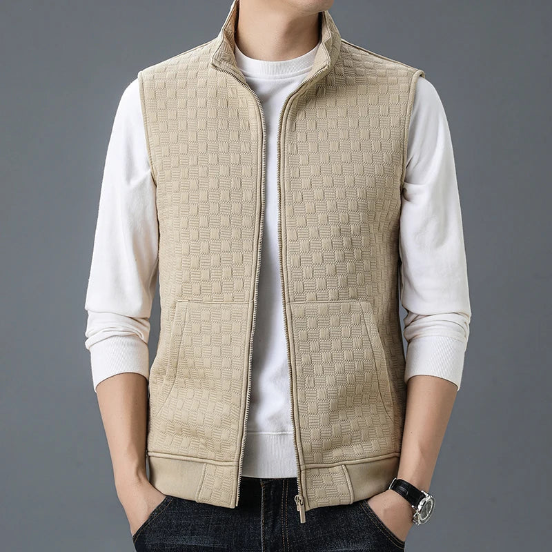 Vitro Checkered Knit Vest