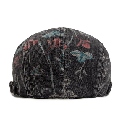 Vintage Denim Flat Cap
