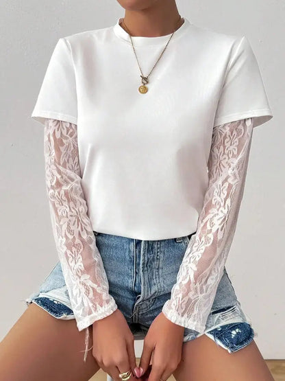 Mirelle Lace Layered Tee