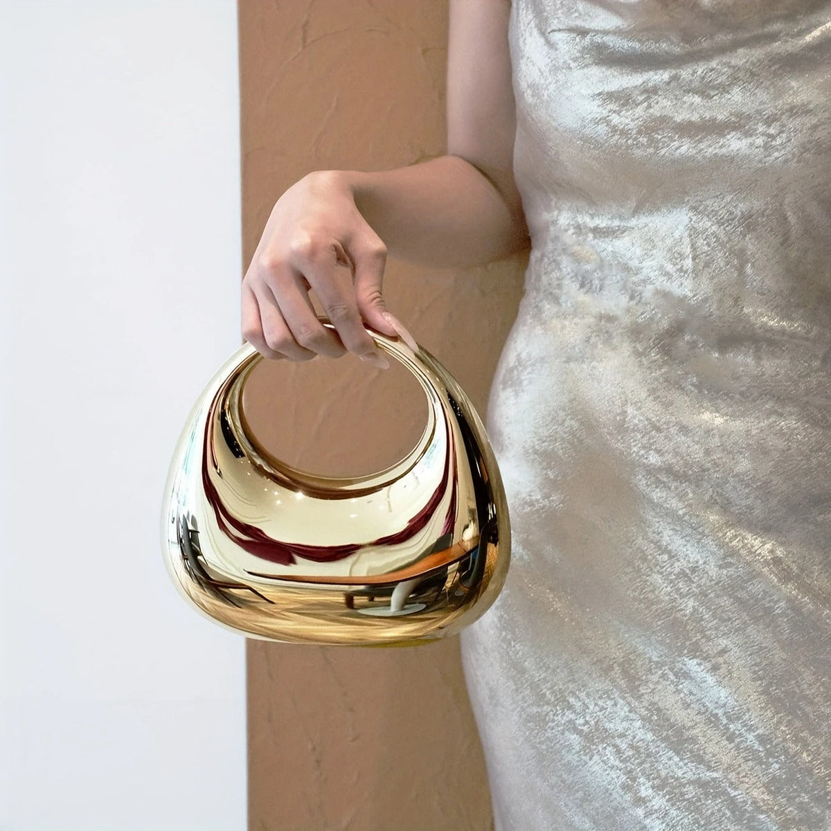 Nova Sculptural Clutch Bag