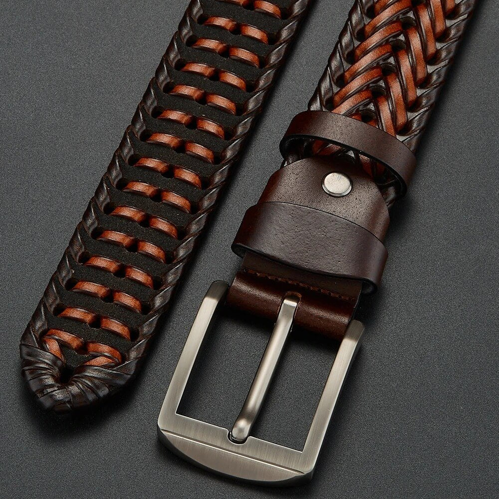 Kingsley Woven Leather Belt