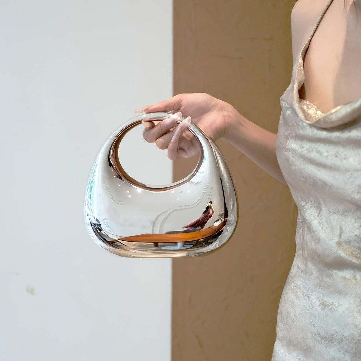 Nova Sculptural Clutch Bag