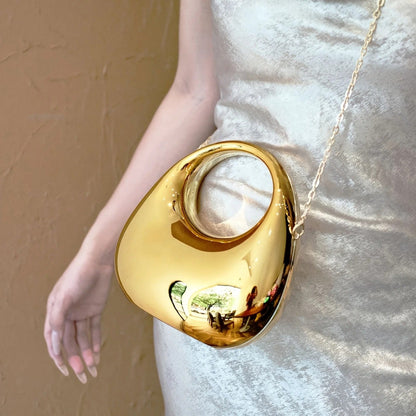 Nova Sculptural Clutch Bag