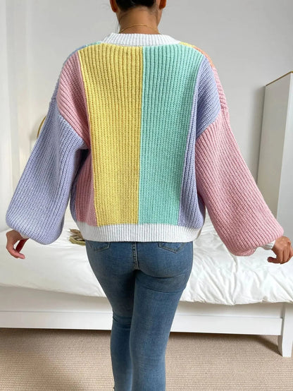 Lucid Block Knit Cardigan