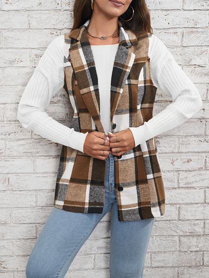 Camden Wool Plaid Vest