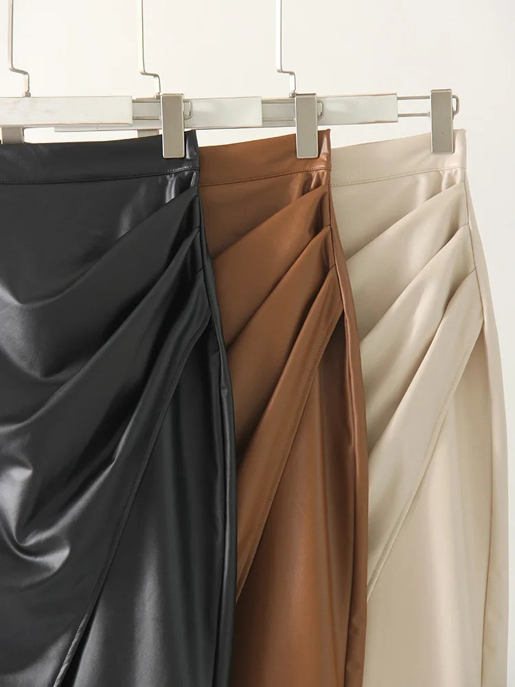 Cécile Sculpted Wrap Skirt