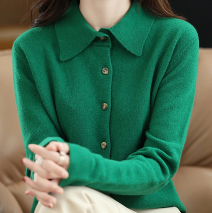 Grace Soft Knit Button-Up