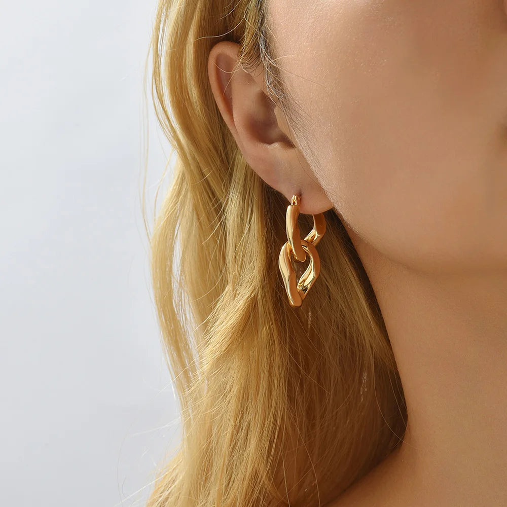 Aria Chain Link Earrings