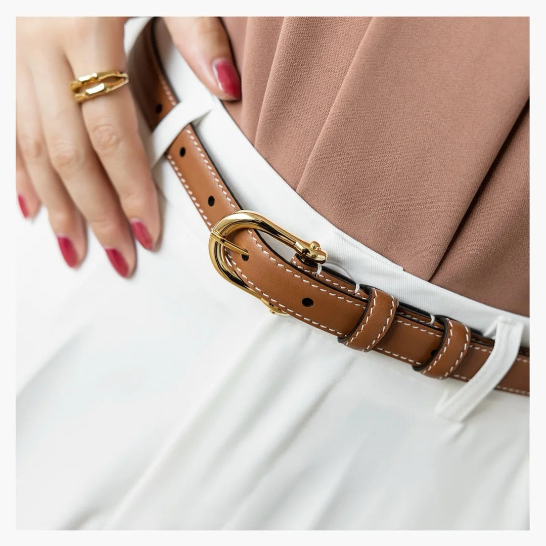 The Kensington Luxe Leather Belt