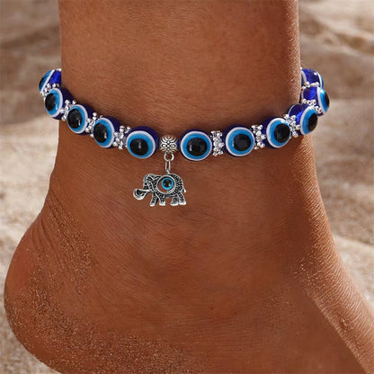 Saphira Evil Eye Charm Anklet