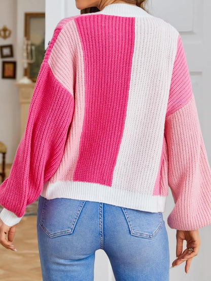 Lucid Block Knit Cardigan