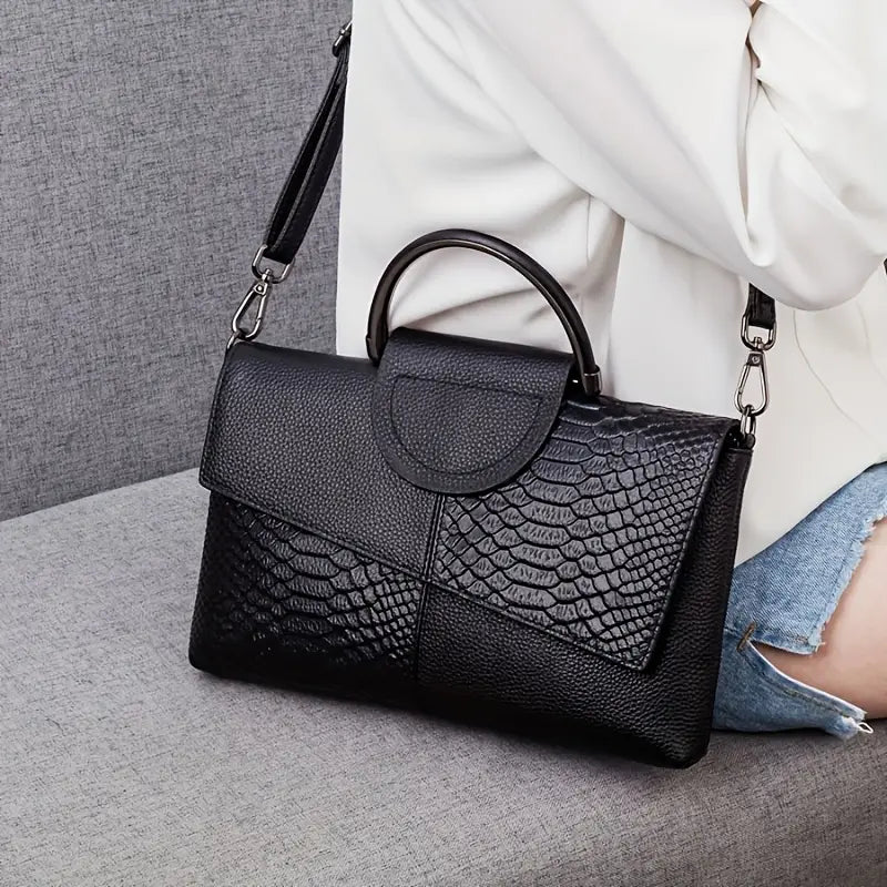 Serpenza Snake Embossed Bag