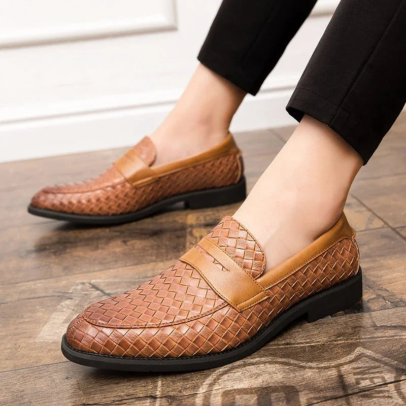 Milano Woven Leather Loafer