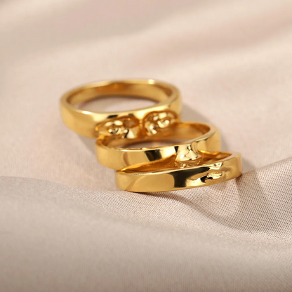 Trinity Face Ring Set