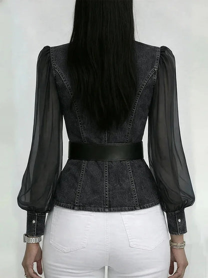 Vesper Denim Blouse