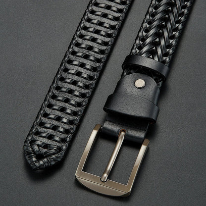 Kingsley Woven Leather Belt