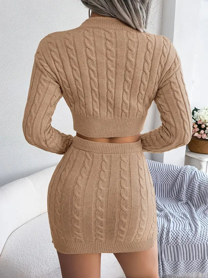 Serene Cable-Knit Duo
