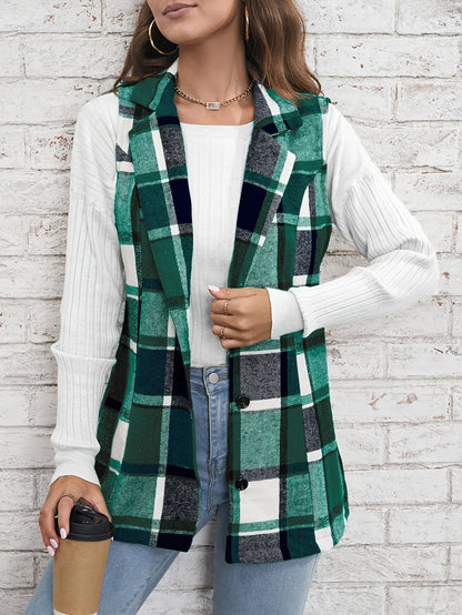 Camden Wool Plaid Vest