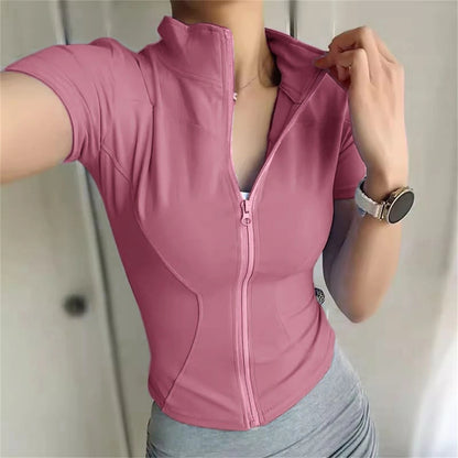 Pulse Short Sleeve Performance Zip-Up