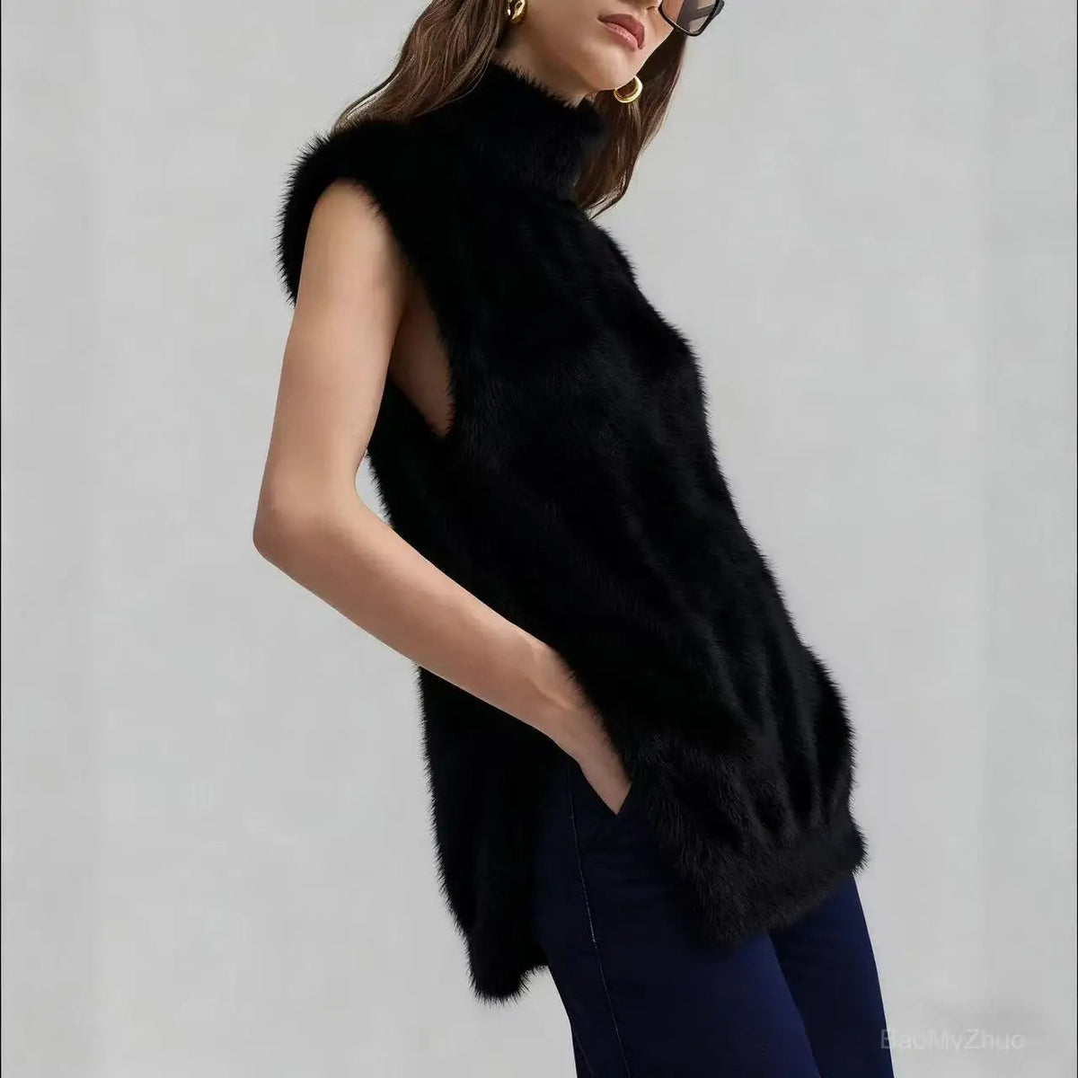 Cashmira Turtleneck Vest