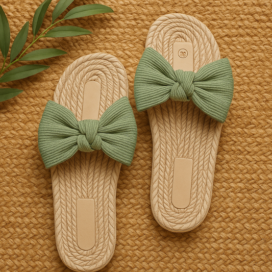 Sun-Woven Bow Slide