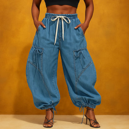 Runway Drawcord Denim