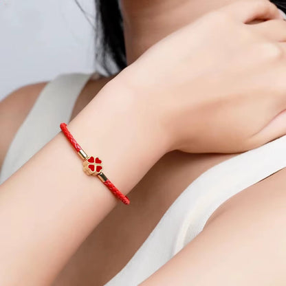 Four-Leaf Braided Bracelet